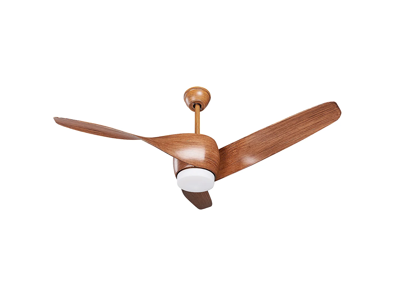 Ventilateur de plafond avec lampe PARIA Avec télécommande Marron