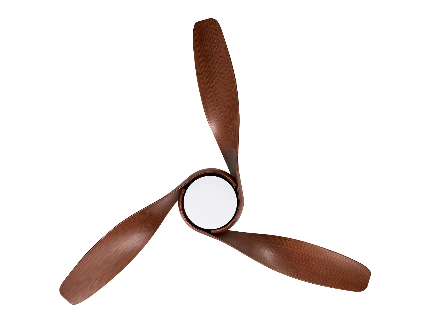 Ventilateur de plafond avec lampe PARIA Avec télécommande Marron