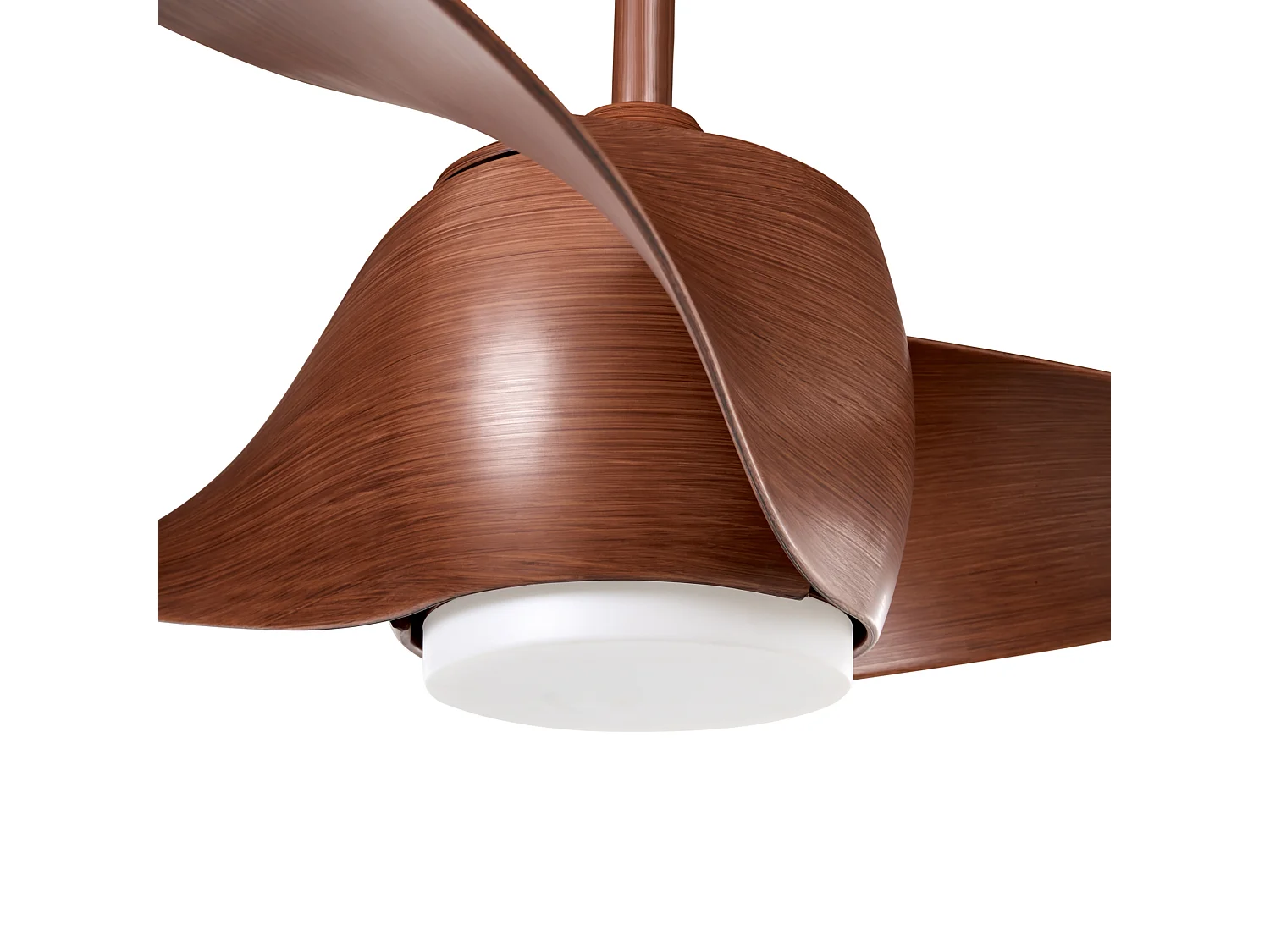 Ventilateur de plafond avec lampe PARIA Avec télécommande Marron