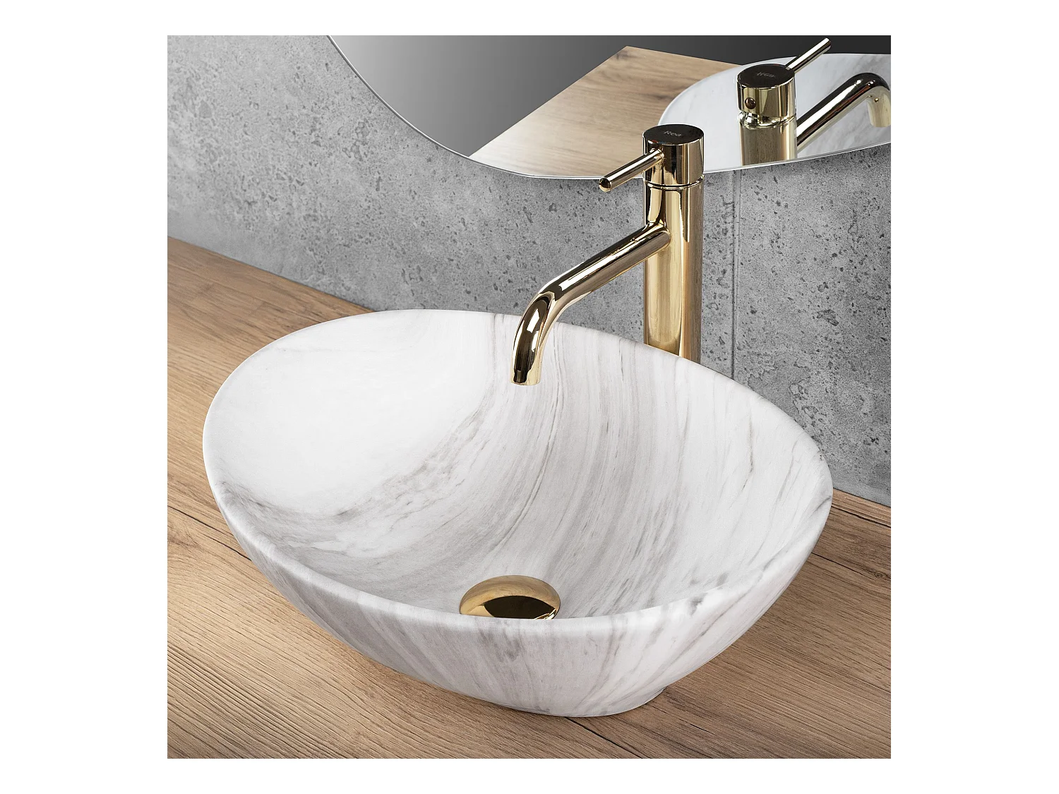 Vasque À Poser Rea Sofia Ash Matt