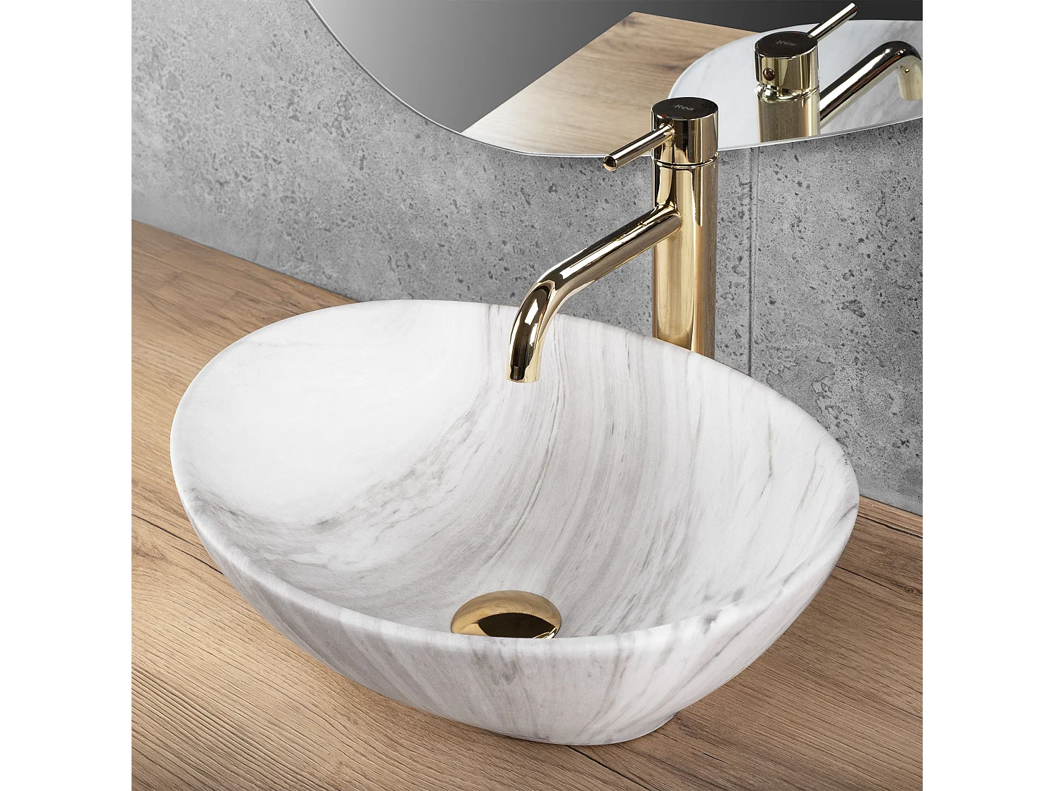 Vasque À Poser Rea Sofia Ash Matt