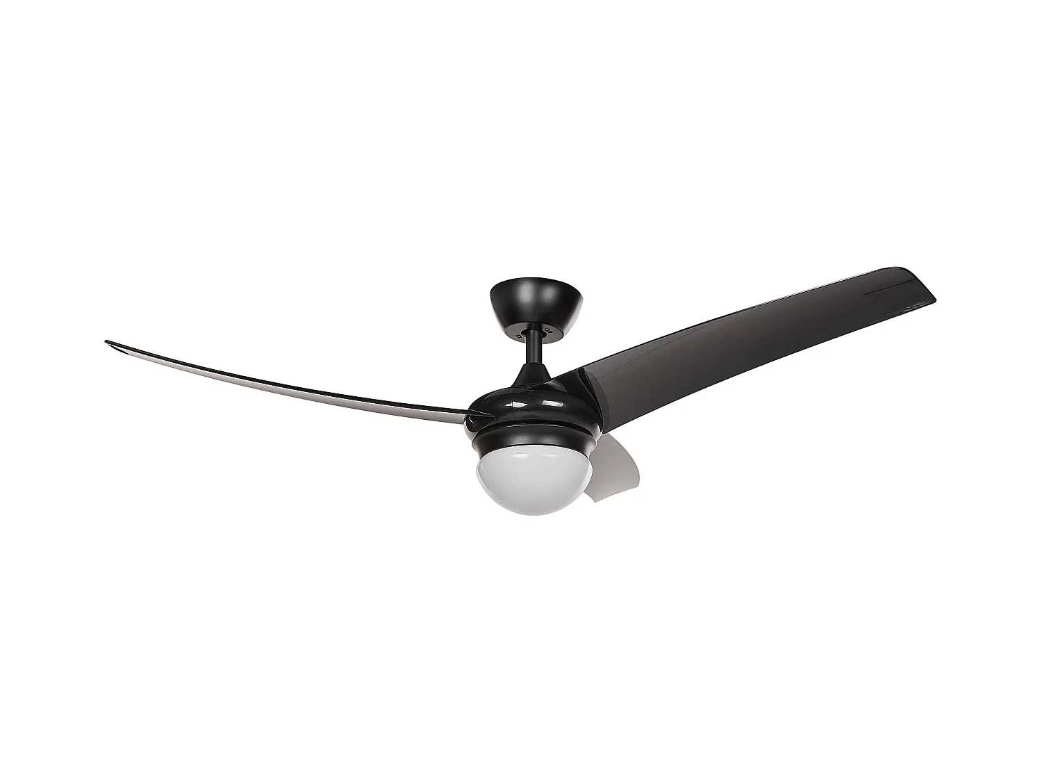 Wentylator sufitowy z lampą JIBOA Z pilotem Czarny