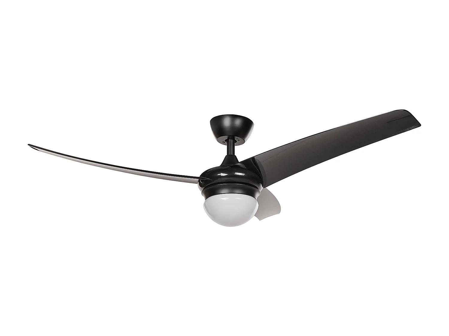 Ventilateur de plafond avec lampe JIBOA Avec télécommande Noir