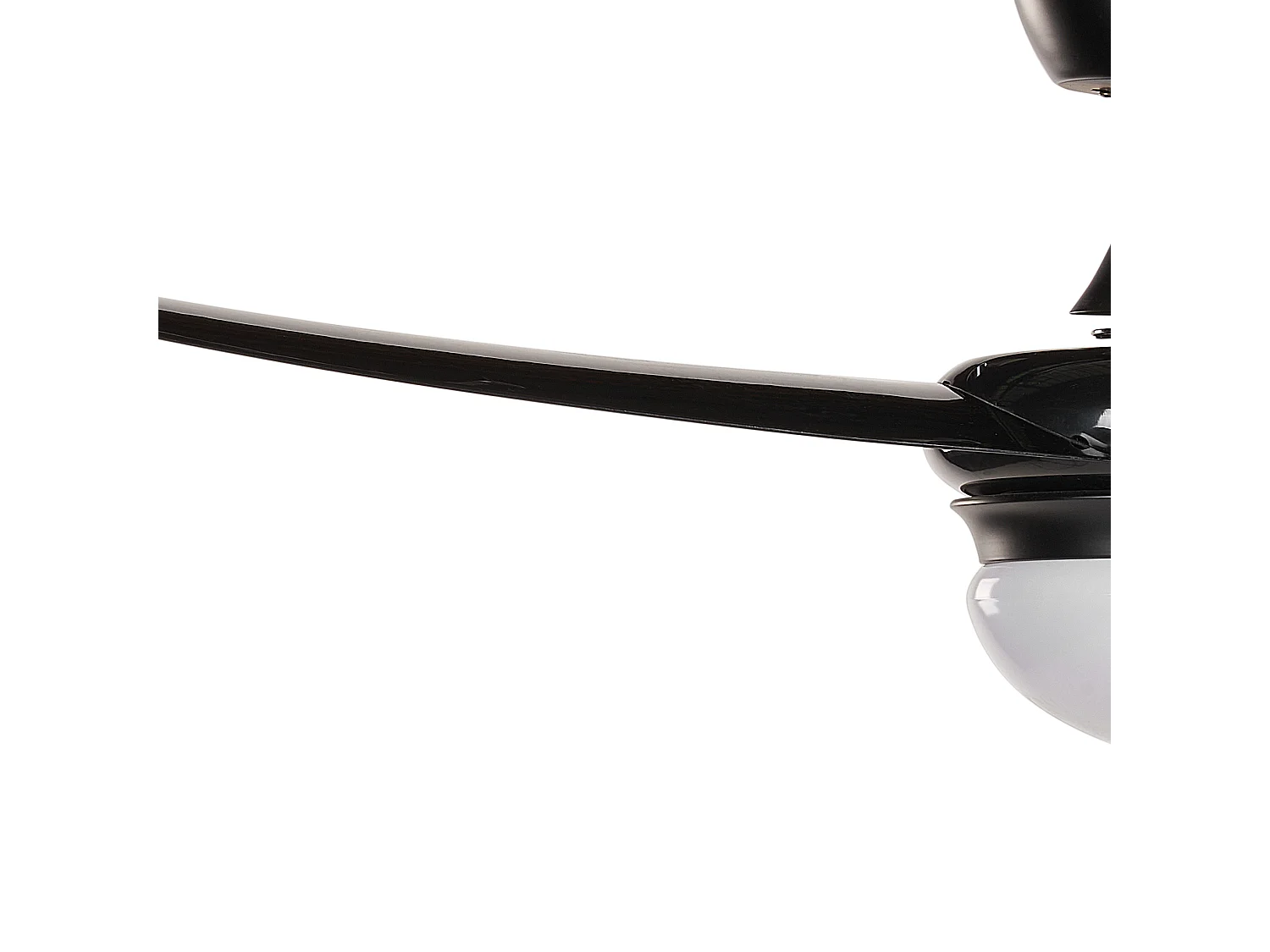 Ventilateur de plafond avec lampe JIBOA Avec télécommande Noir