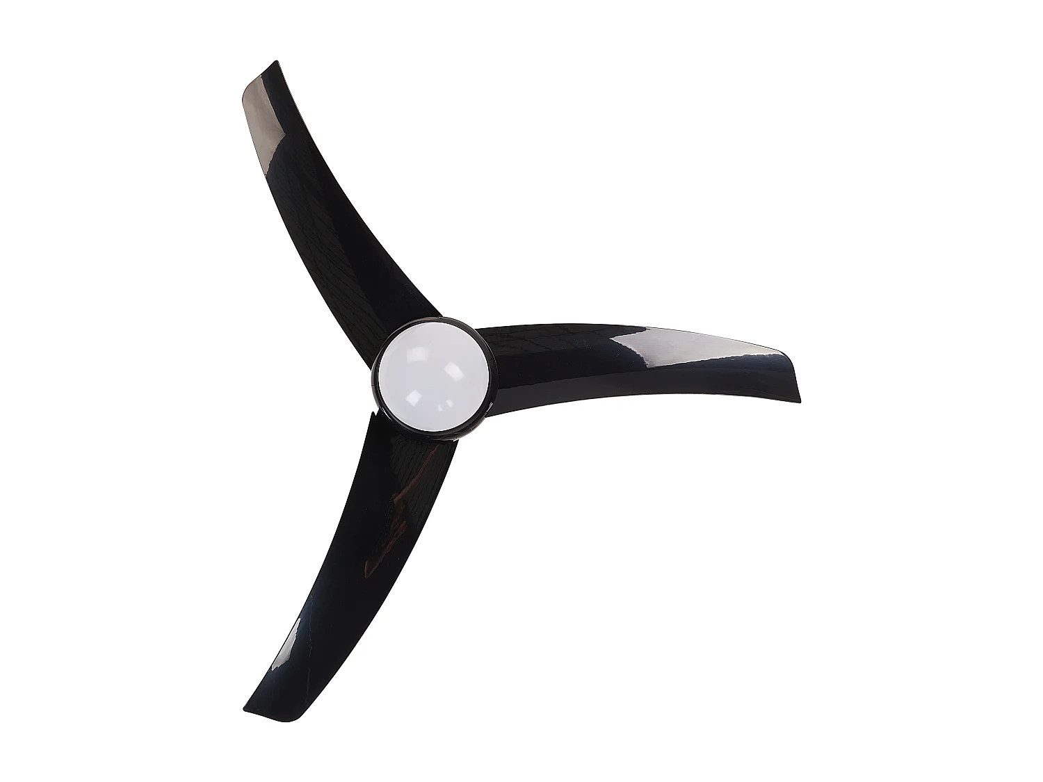 Ventilador de teto com luz JIBOA Com comando remoto Preto