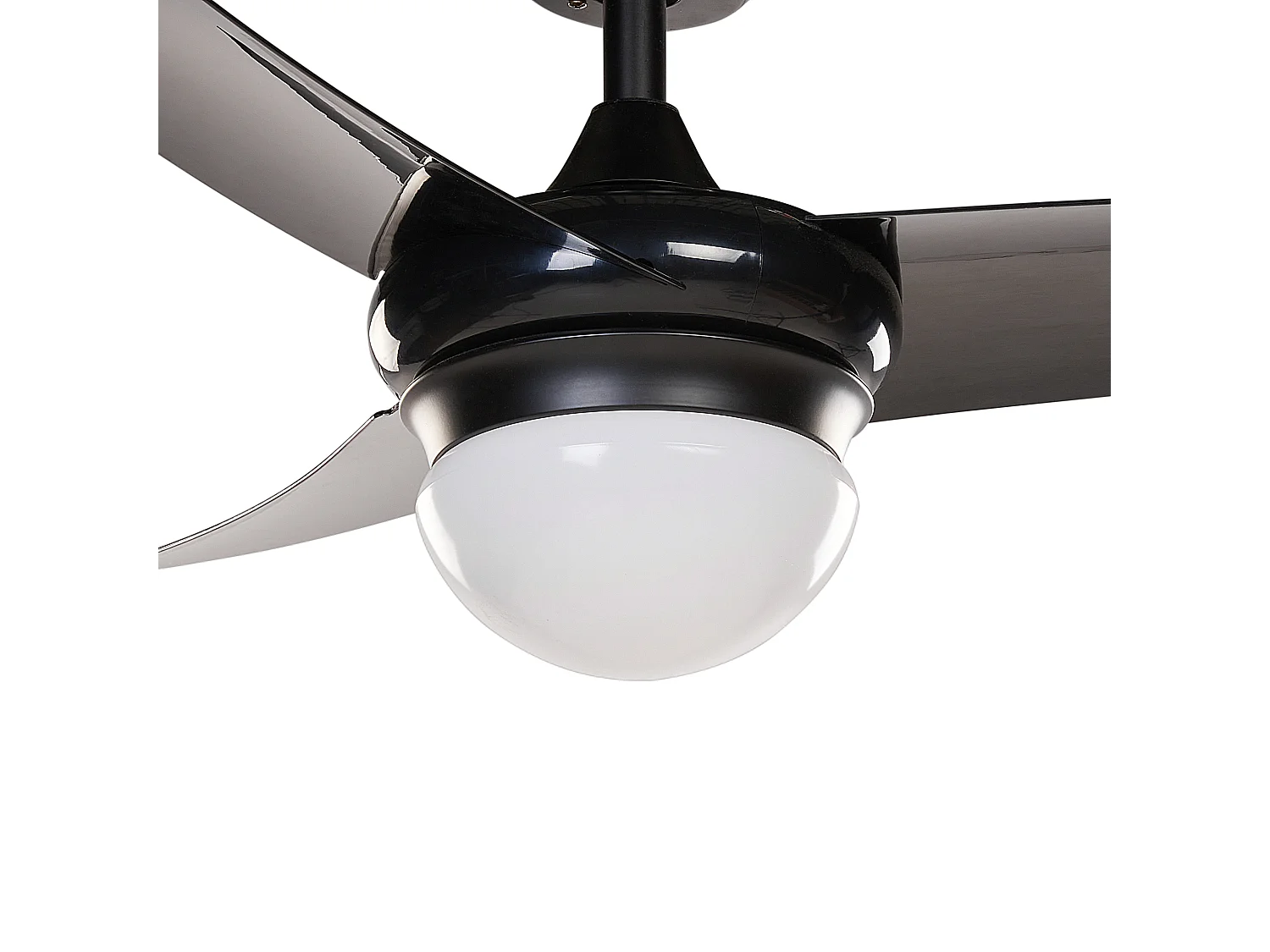 Ventilador de teto com luz JIBOA Com comando remoto Preto