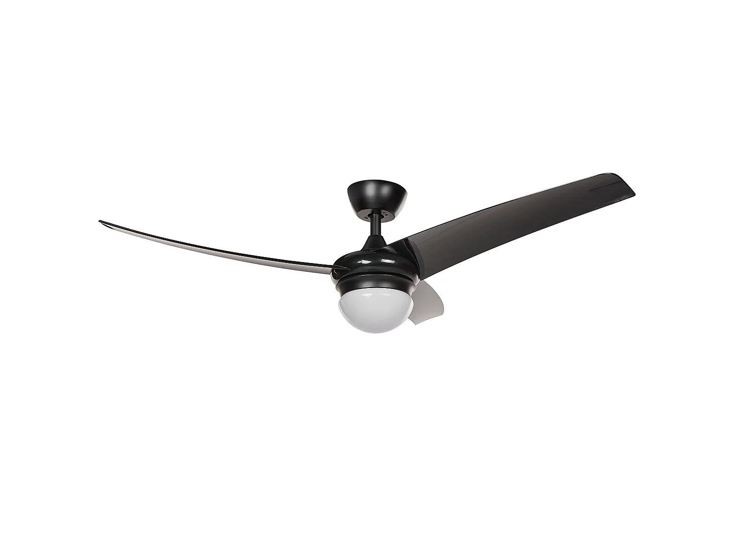 Ventilateur de plafond avec lampe JIBOA Avec télécommande Noir
