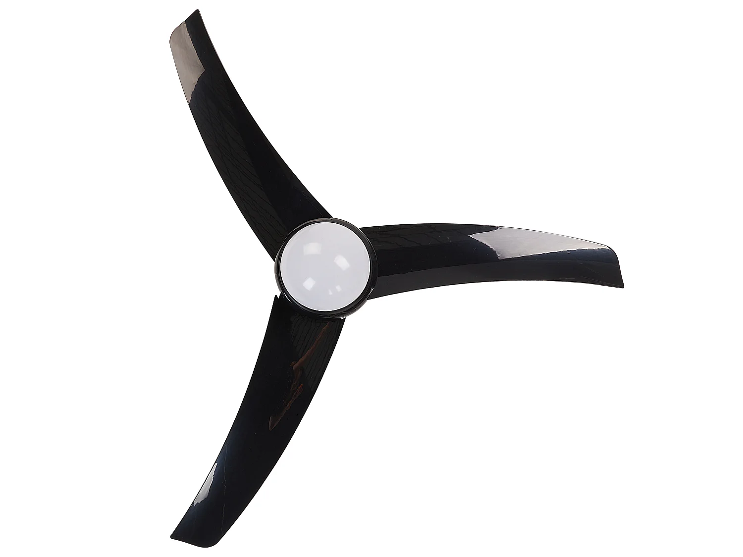 Ventilateur de plafond avec lampe JIBOA Avec télécommande Noir