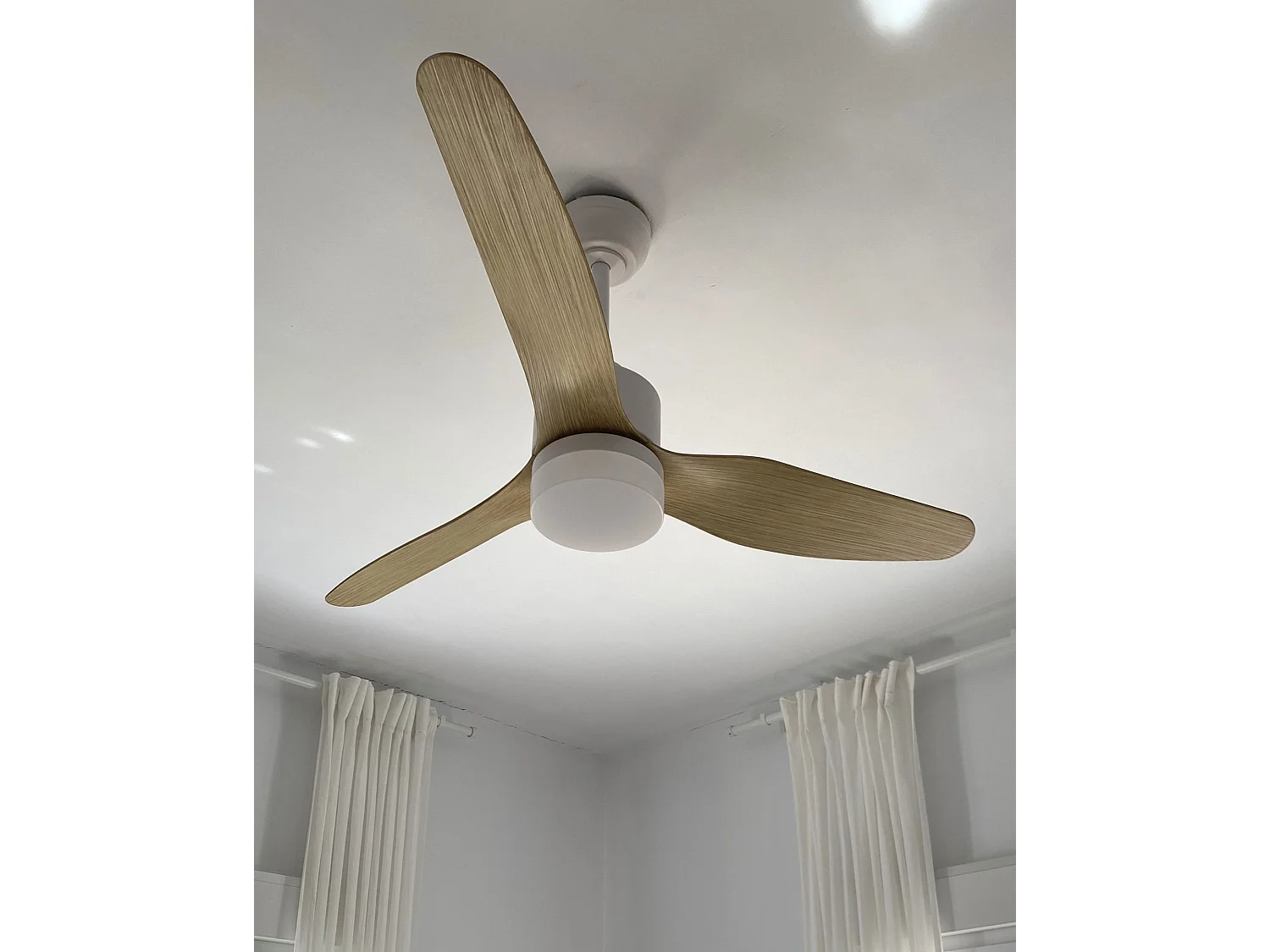 Ventilatore a soffitto con luce ANDERSON con telecomando Marrone chiaro