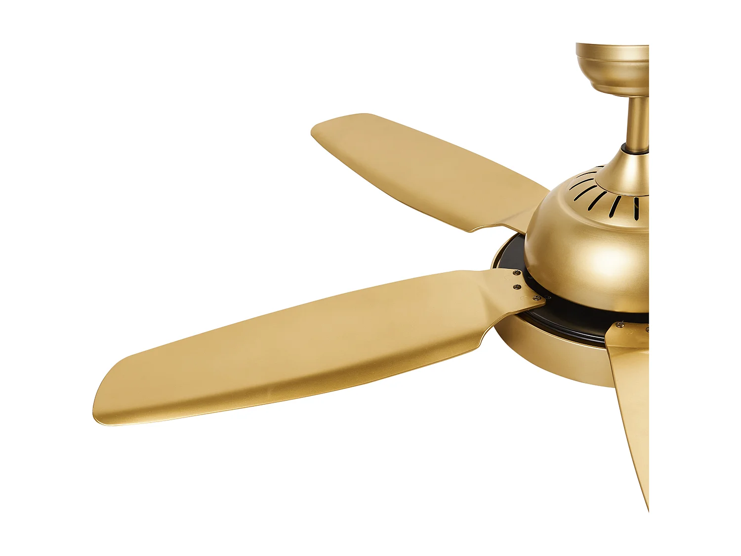 Ventilatore a soffitto con luce GOSHAABA con telecomando Ottone