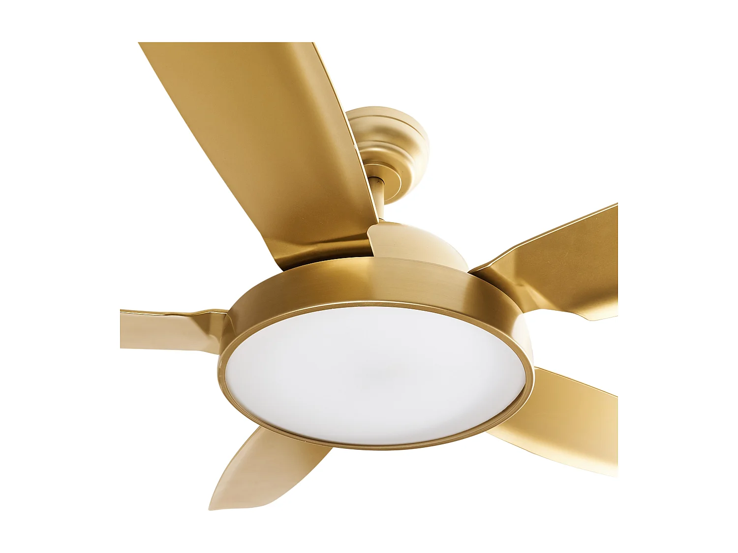 Plafondventilator met verlichting GOSHAABA Met afstandsbediening Messing