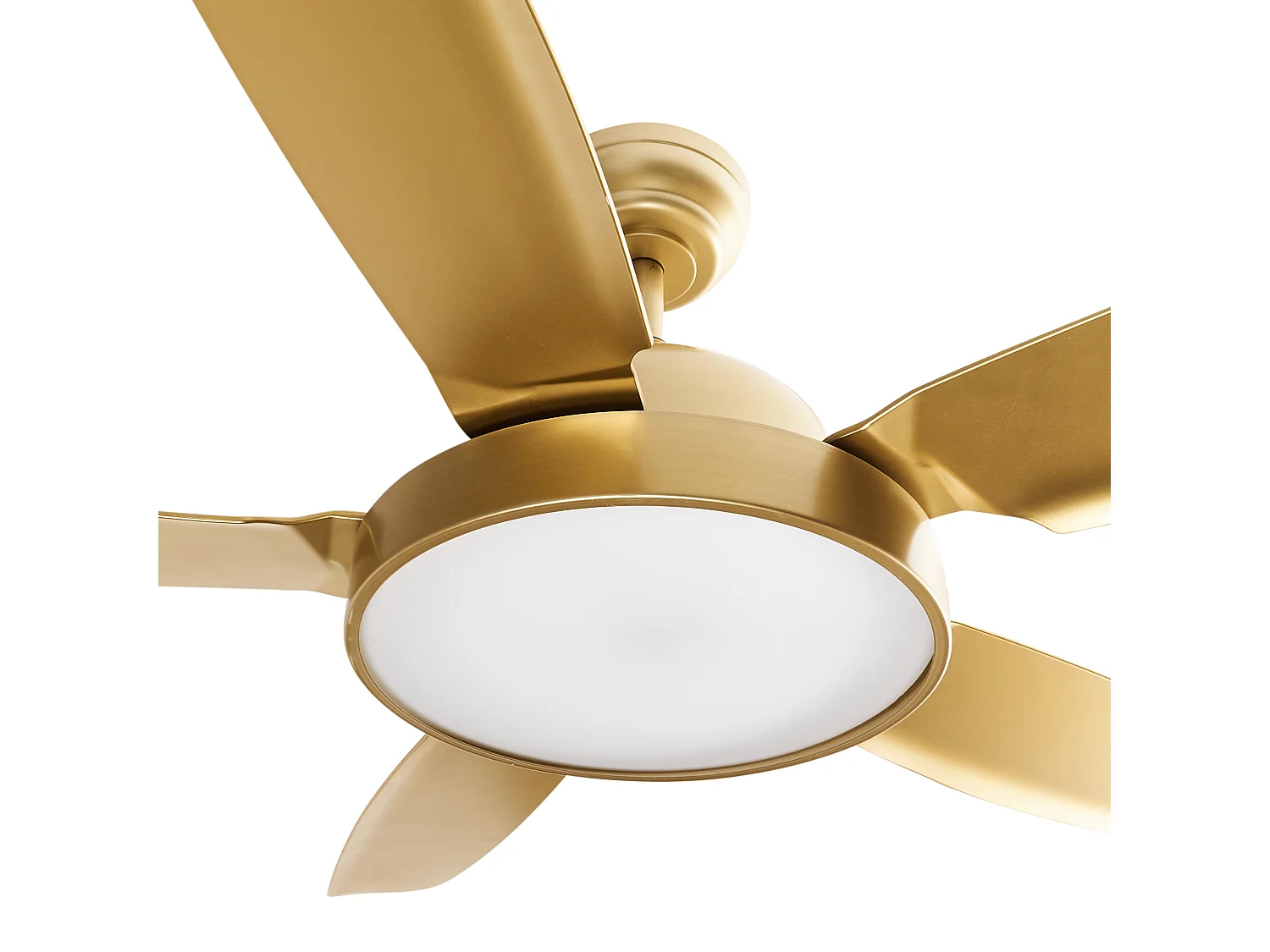 Ventilateur de plafond avec lampe GOSHAABA Avec télécommande Laiton