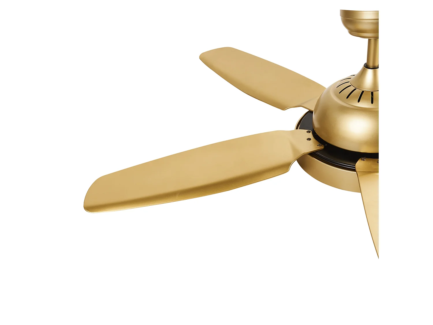 Ventilateur de plafond avec lampe GOSHAABA Avec télécommande Laiton