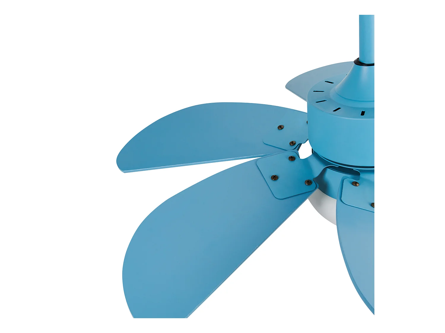 Wentylator sufitowy z lampą LOGAR Z pilotem Niebieski