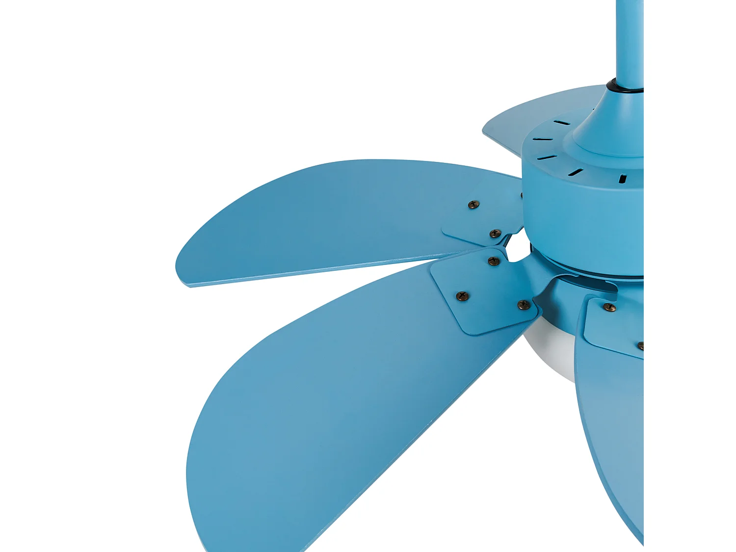 Ventilateur de plafond avec lampe LOGAR Avec télécommande Bleu