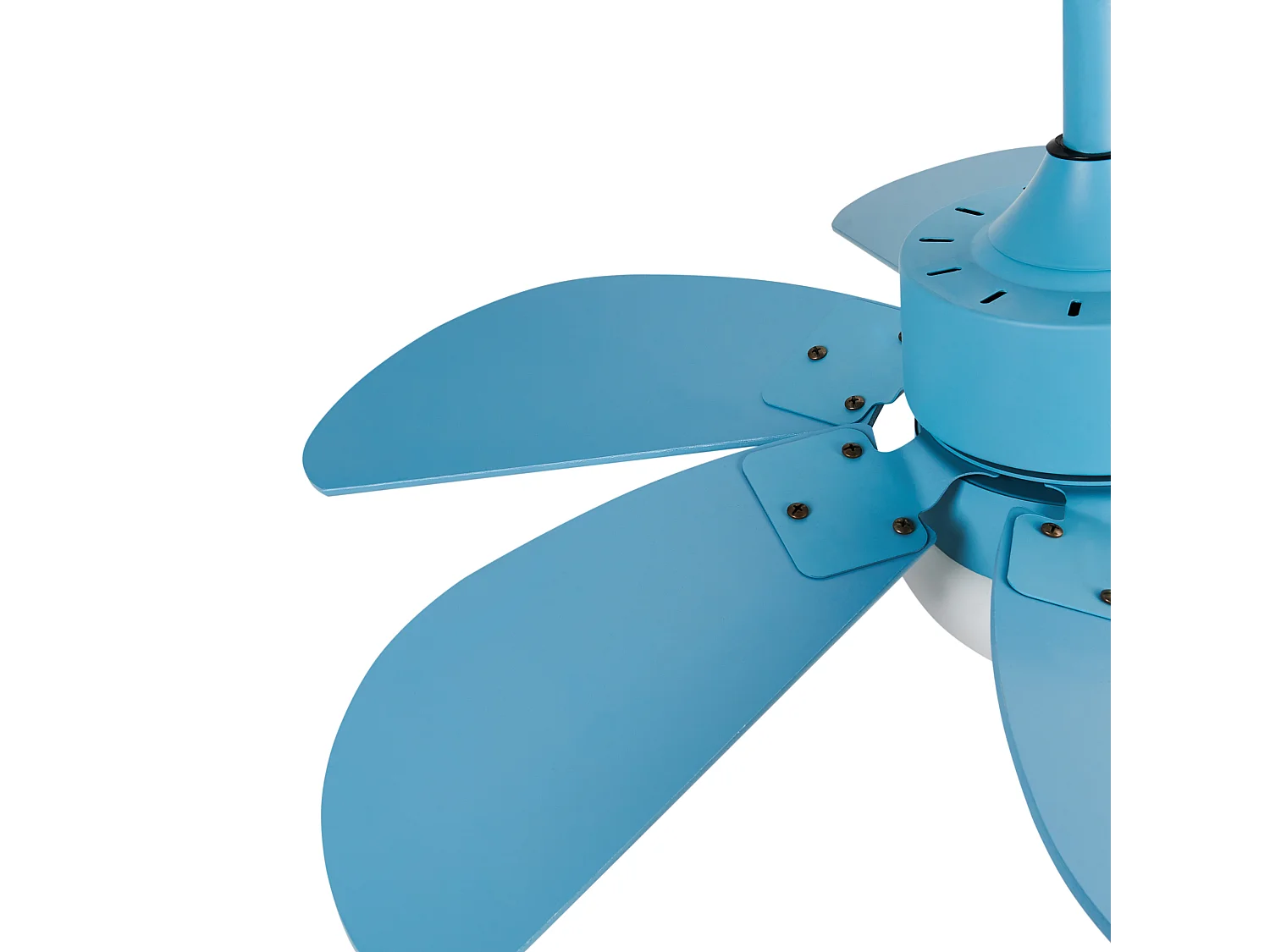 Ventilateur de plafond avec lampe LOGAR Avec télécommande LED Bleu