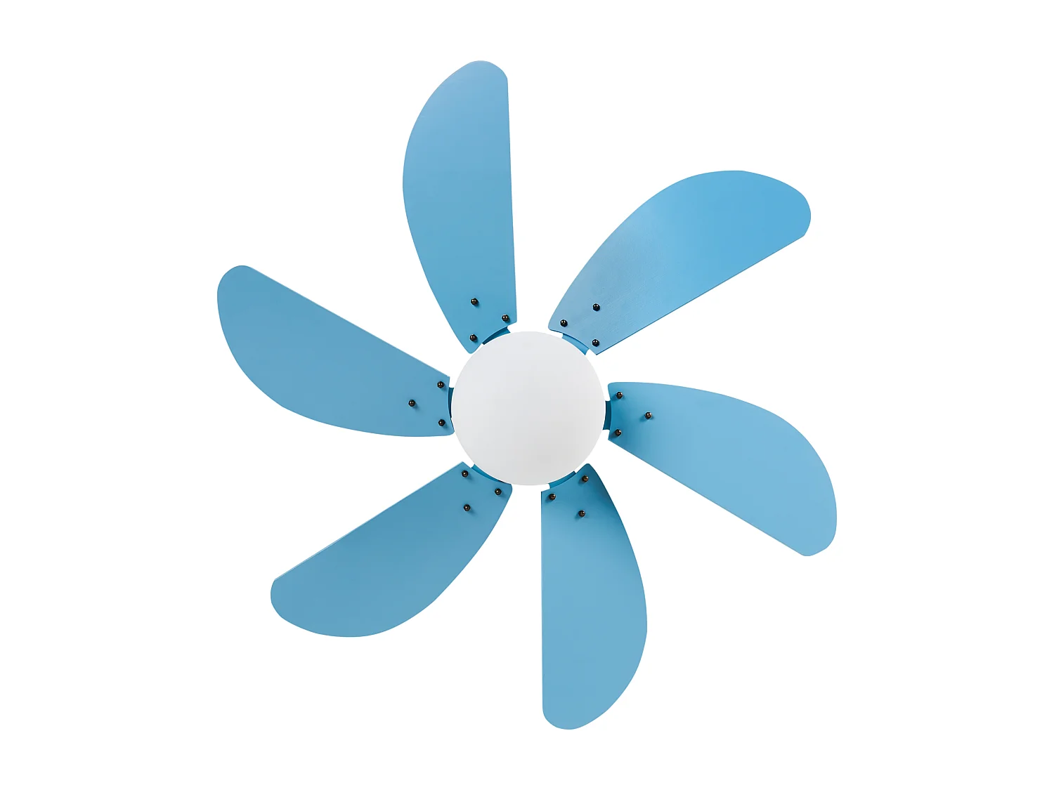 Ventilateur de plafond avec lampe LOGAR Avec télécommande LED Bleu