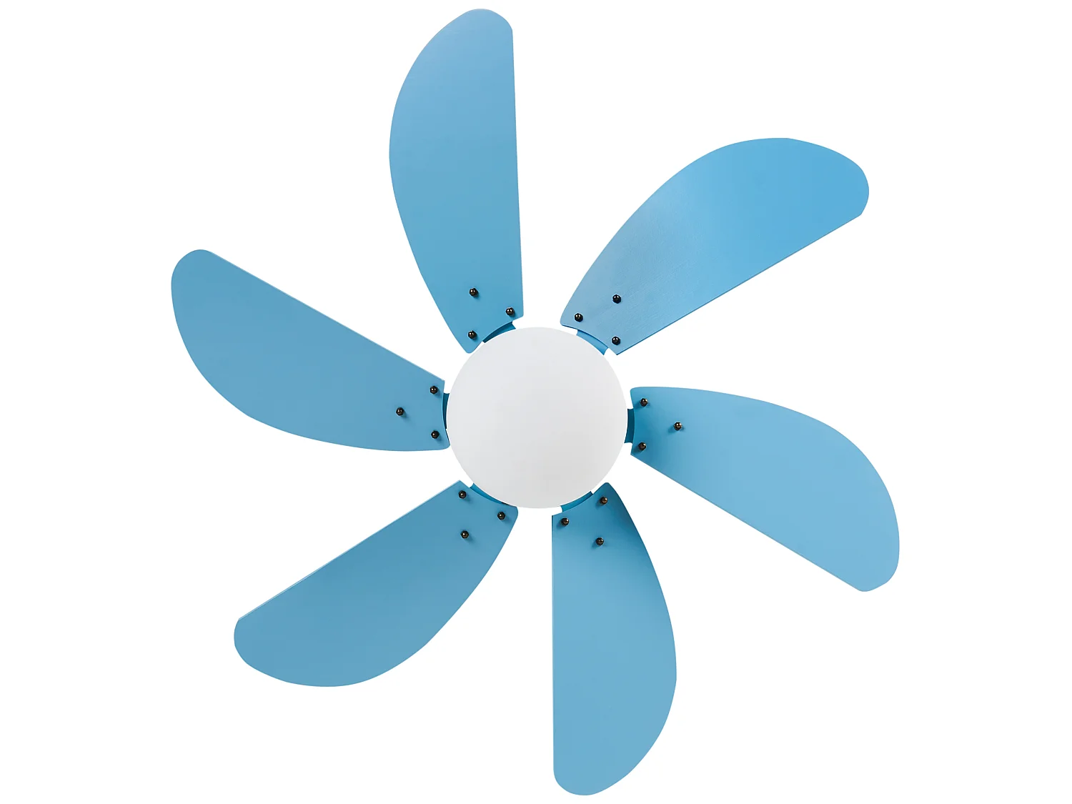 Ventilateur de plafond avec lampe LOGAR Avec télécommande Bleu