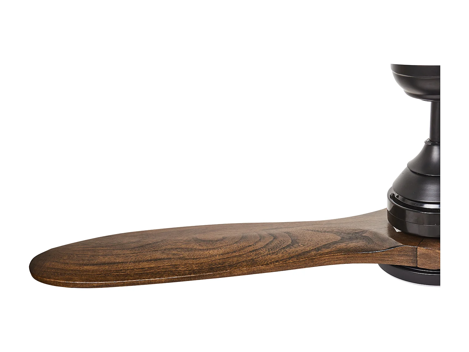 Ventilateur de plafond avec lampe MOYAR Avec télécommande LED Marron foncé