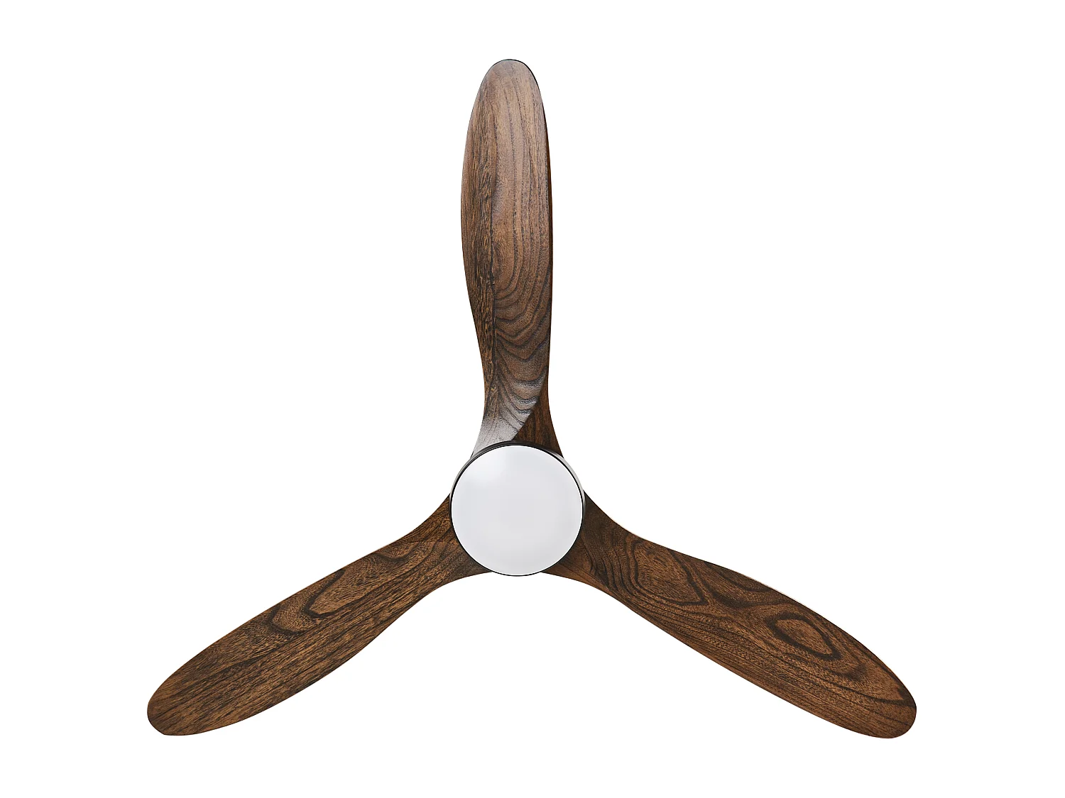 Ventilateur de plafond avec lampe MOYAR Avec télécommande Marron foncé