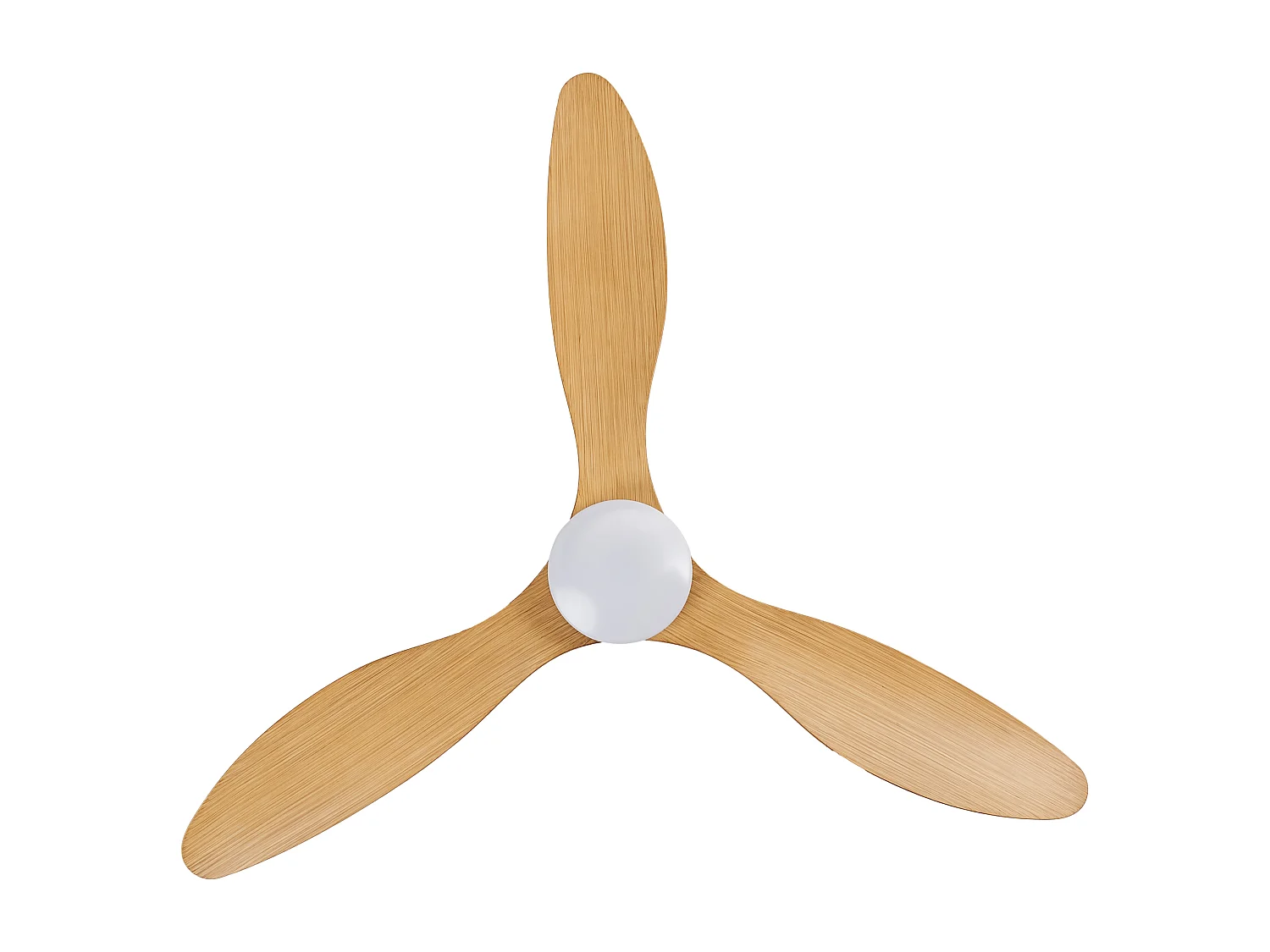 Ventilateur de plafond avec lampe VEMBAR Avec télécommande LED Marron clair