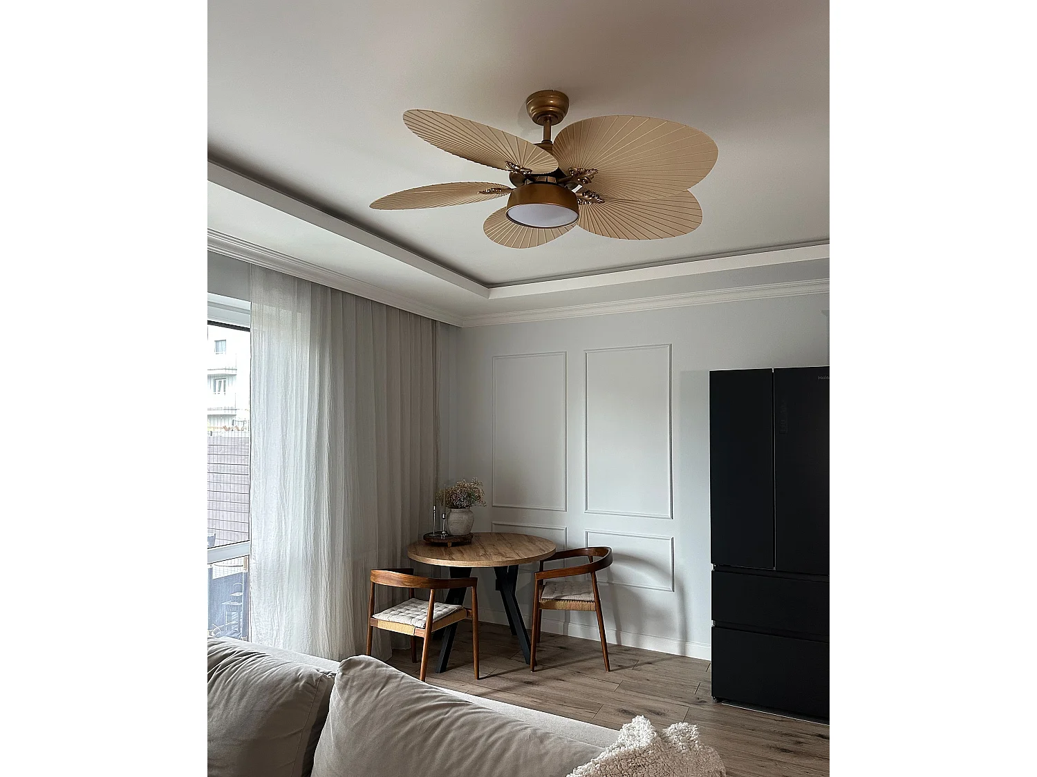Ventilateur de plafond avec lampe BORMEJO Avec télécommande Doré