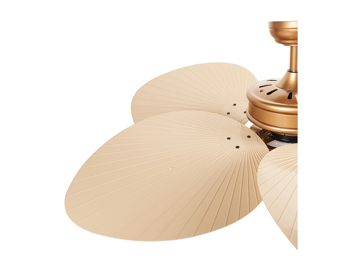 Deckenventilator mit Licht gold 3 Geschwindigkeitsstufen Fernbedienung Bormejo