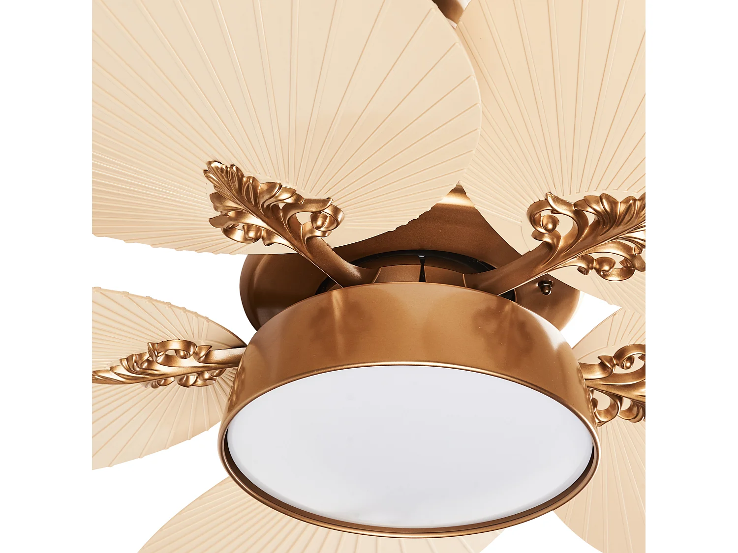 Ventilateur de plafond avec lampe BORMEJO Avec télécommande LED Doré
