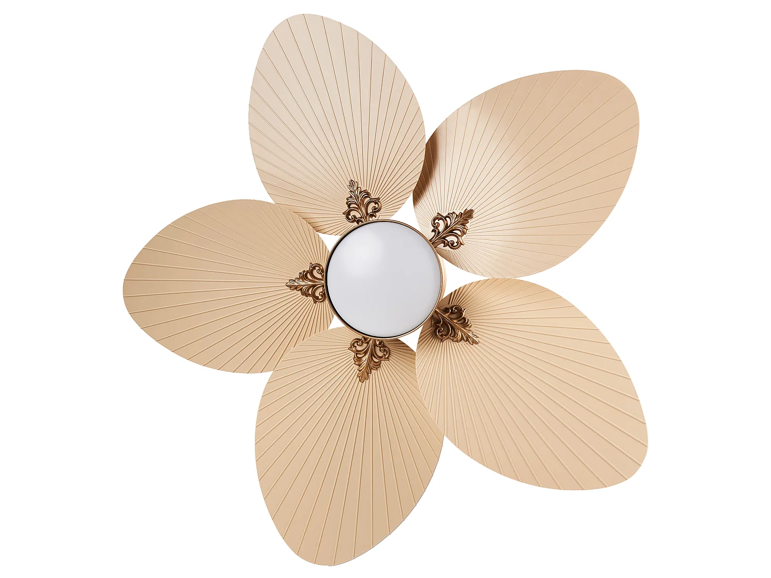 Ventilateur de plafond avec lampe BORMEJO Avec télécommande Doré