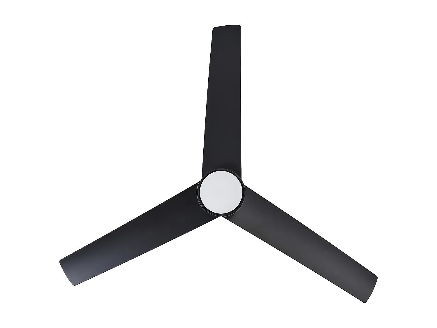 Ventilador de teto com luz CANETE Com comando remoto LED Preto