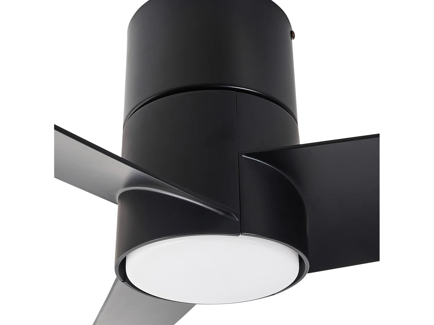 Ventilateur de plafond avec lampe CANETE Avec télécommande LED Noir