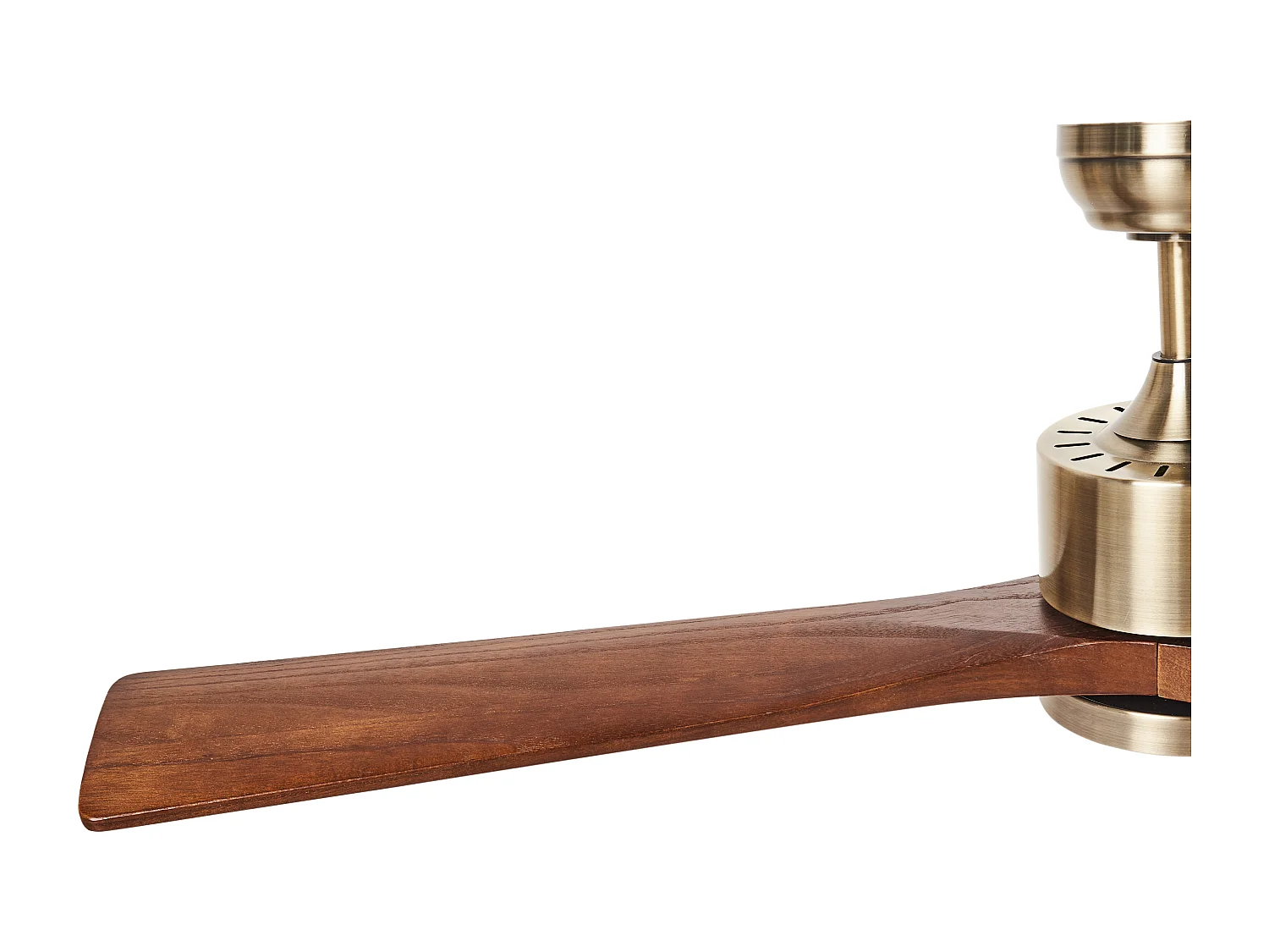 Ventilateur de plafond avec lampe ARUWIMI Avec télécommande Laiton