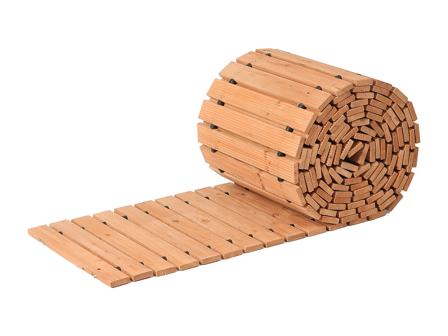 Allée di Giardino SucceBuy, Destra in Legno, 7,3 m x 43 cm, Estensibile, Realizzata in Legno di Cedro Trattato a Pressione, Terrazze o Durante gli Incontri