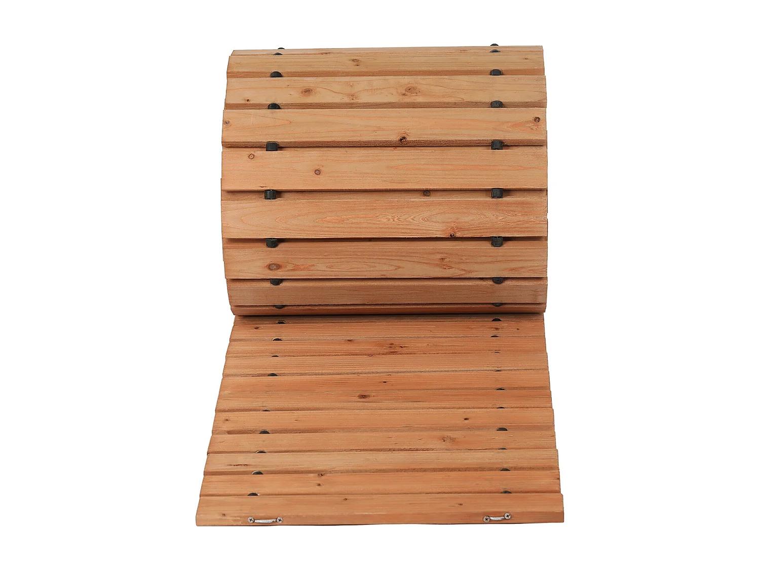 Allée di Giardino SucceBuy, Destra in Legno, 7,3 m x 43 cm, Estensibile, Realizzata in Legno di Cedro Trattato a Pressione, Terrazze o Durante gli Incontri
