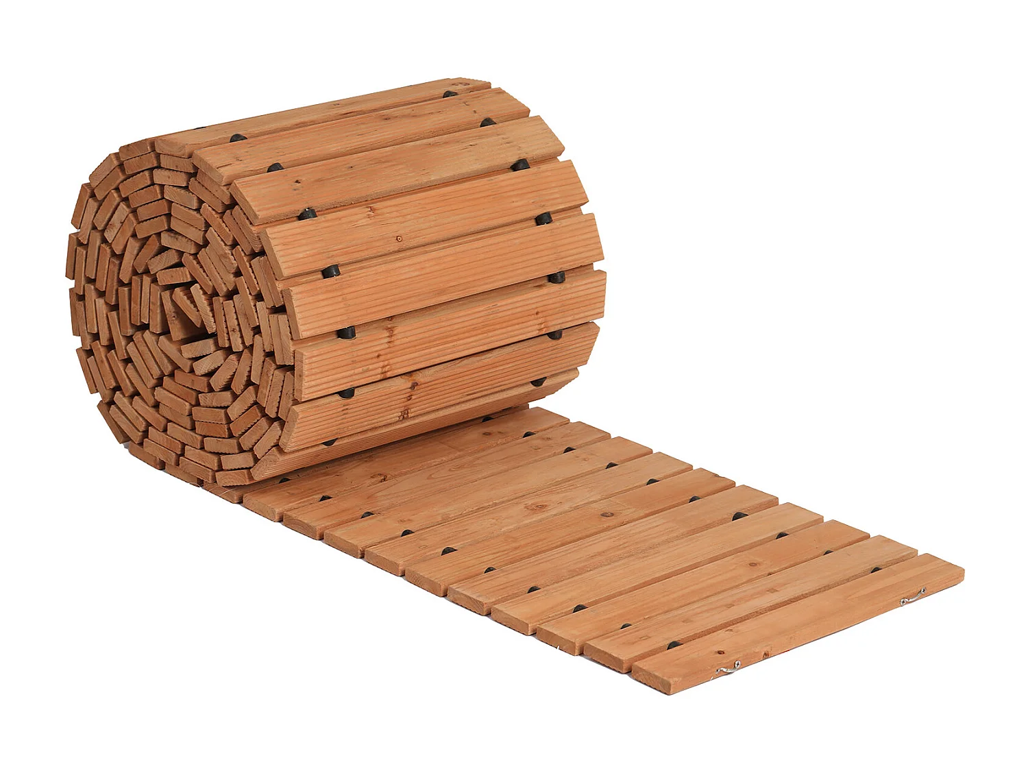 Allée di Giardino SucceBuy, Destra in Legno, 7,3 m x 43 cm, Estensibile, Realizzata in Legno di Cedro Trattato a Pressione, Terrazze o Durante gli Incontri