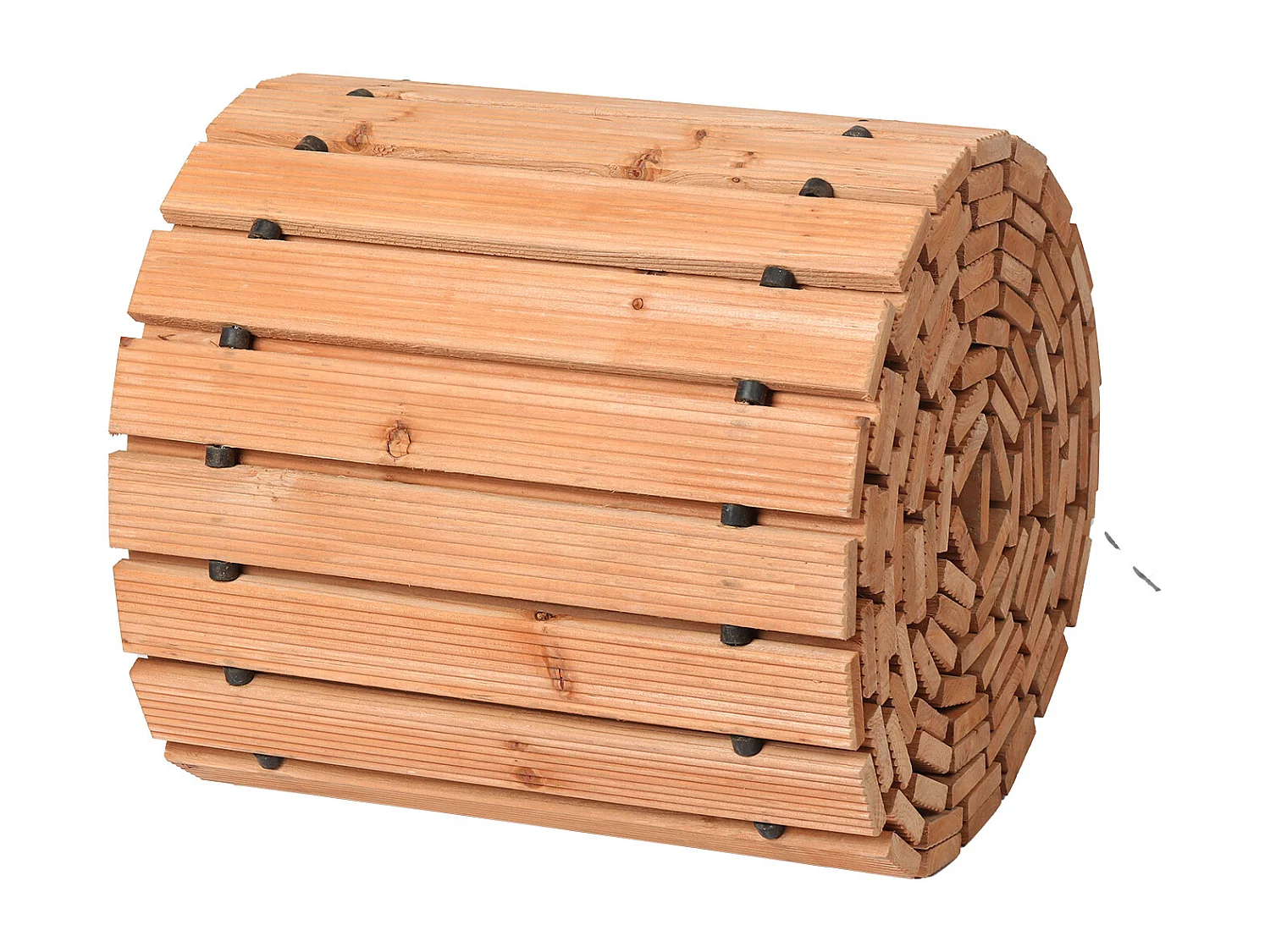 Allée de Jardin SucceBuy, Droite en Bois, 7,3 m x 43 cm, Déroulable, Fabriquée en Cèdre Traité sous Pression, Terrasses ou lors de Rassemblements
