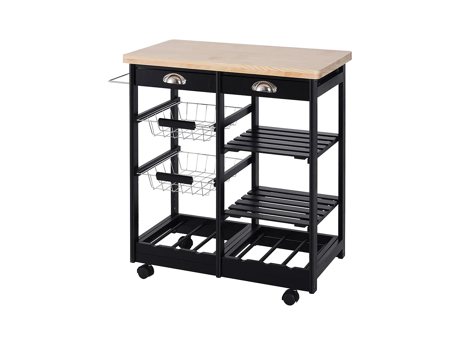 Desserte chariot cuisine multi-rangement