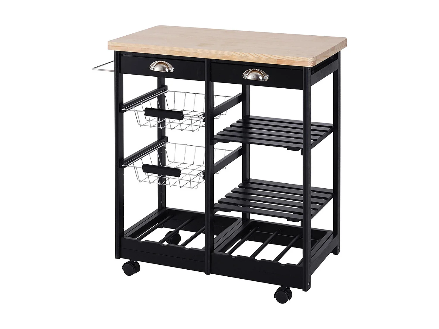 Desserte chariot cuisine multi-rangement