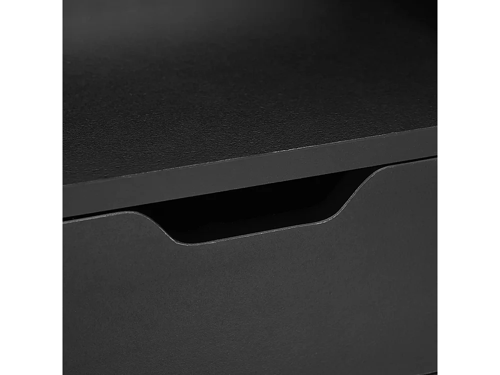 Lot de 2 tables de chevet murales tables de nuit suspendues tiroir plateau aspect bois dim. 40L x 30l x 19,5H cm