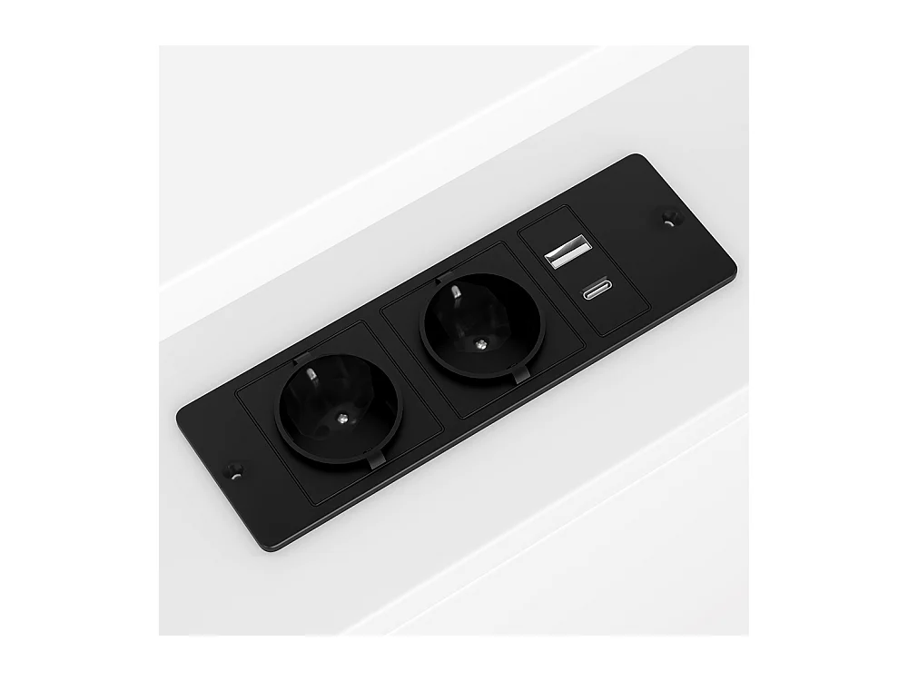 Canapé-lit 90 x 200 cm, avec tête de lit et compartiment de rangement, lit extensible, sans matelas, blanc