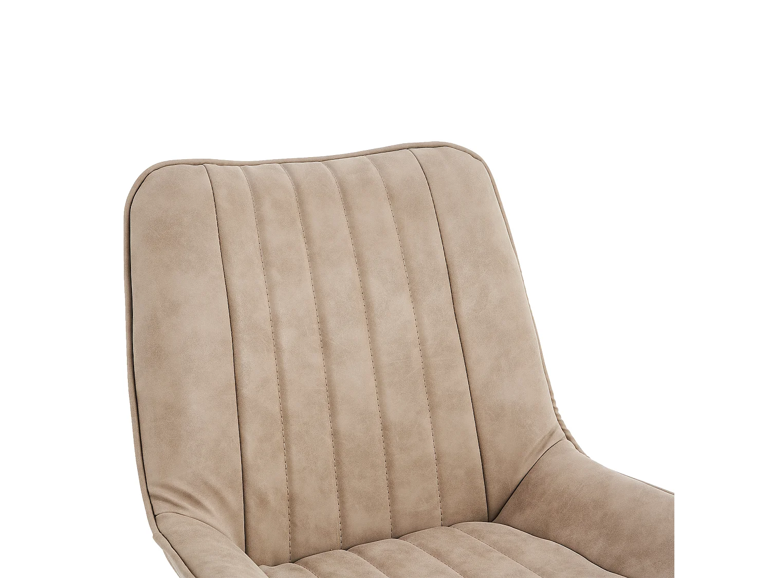 Chaise de salle à manger de style médiéval moderne, en cuir synthétique, lot de deux, couleur kaki.