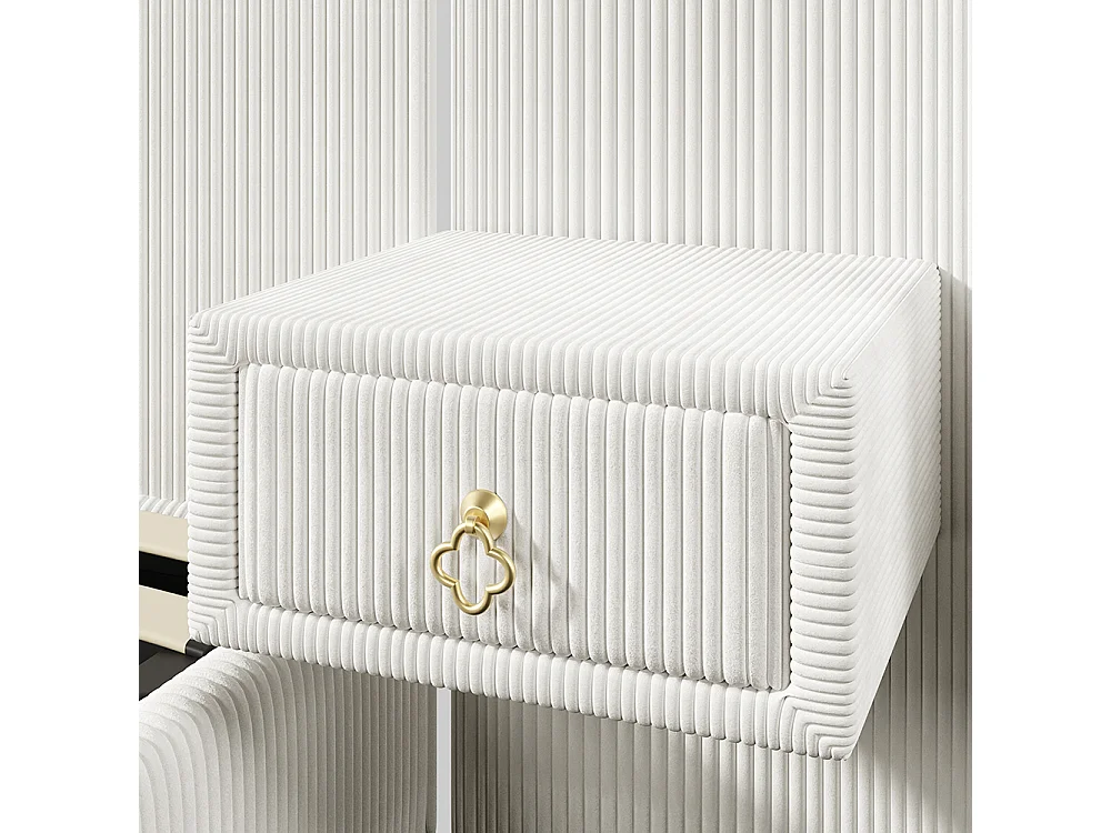 Lit double pour adultes 180 x 200 cm, avec bande LED, système hydraulique, 2 tiroirs, ports USB + Type-C, revêtement en velours,Beige