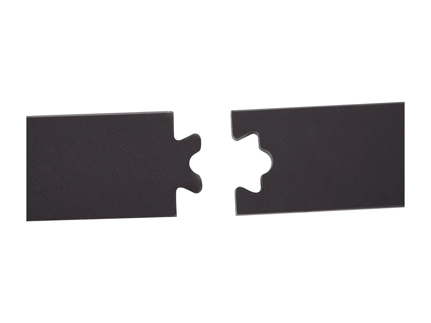 Kit porta scorrevole completo in acciaio al carbonio caffè