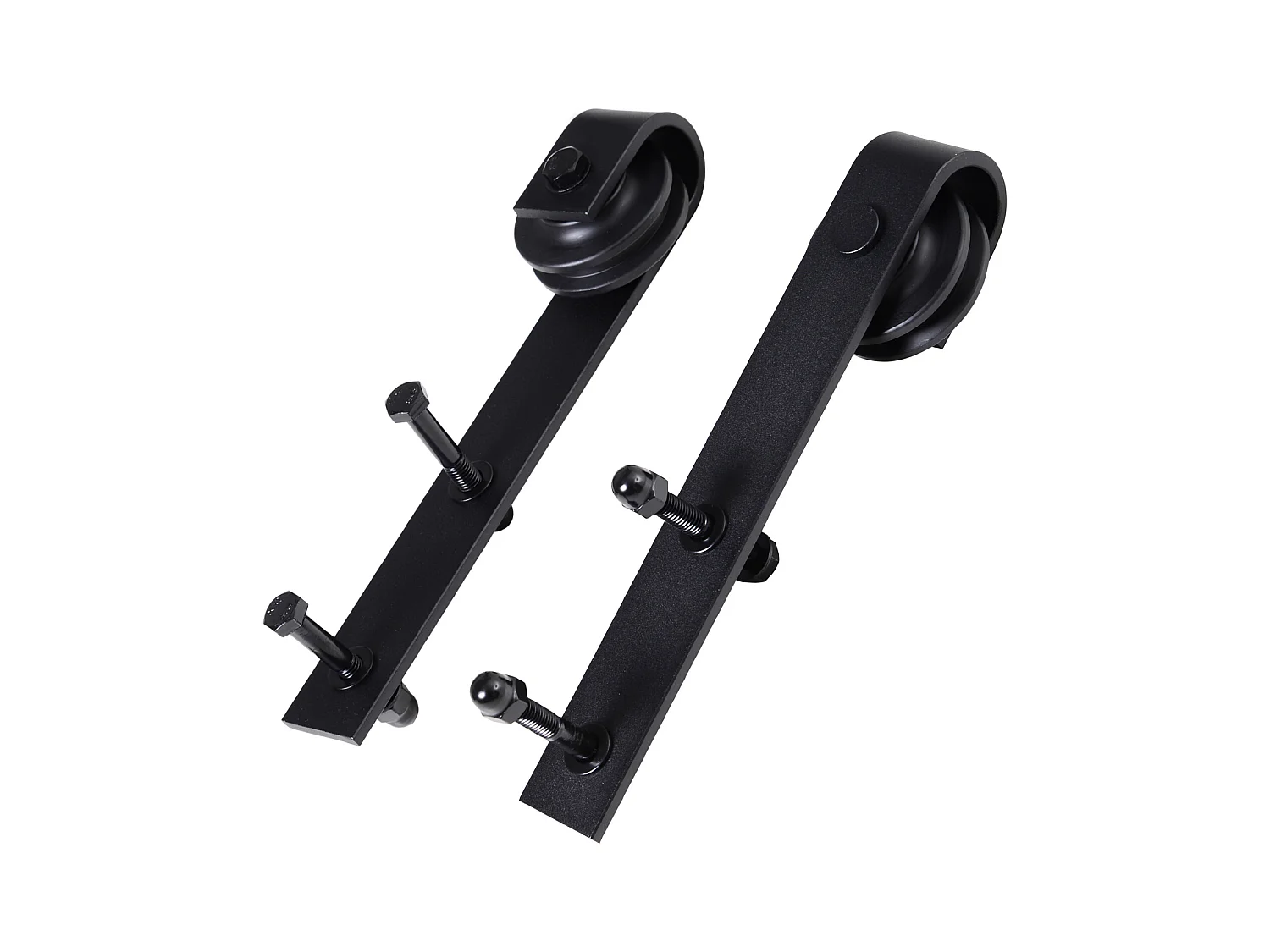 Binario per porta scorrevole con spessore 3.4-4 cm con kit accessori