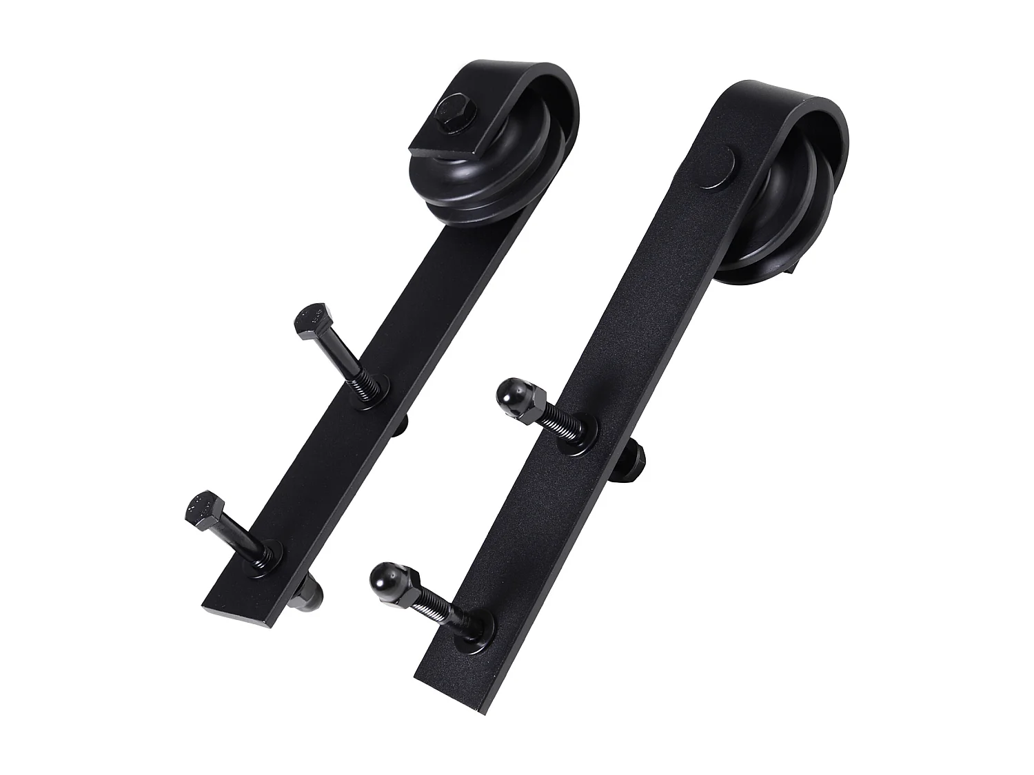 Binario per porta scorrevole con spessore 3.4-4 cm con kit accessori