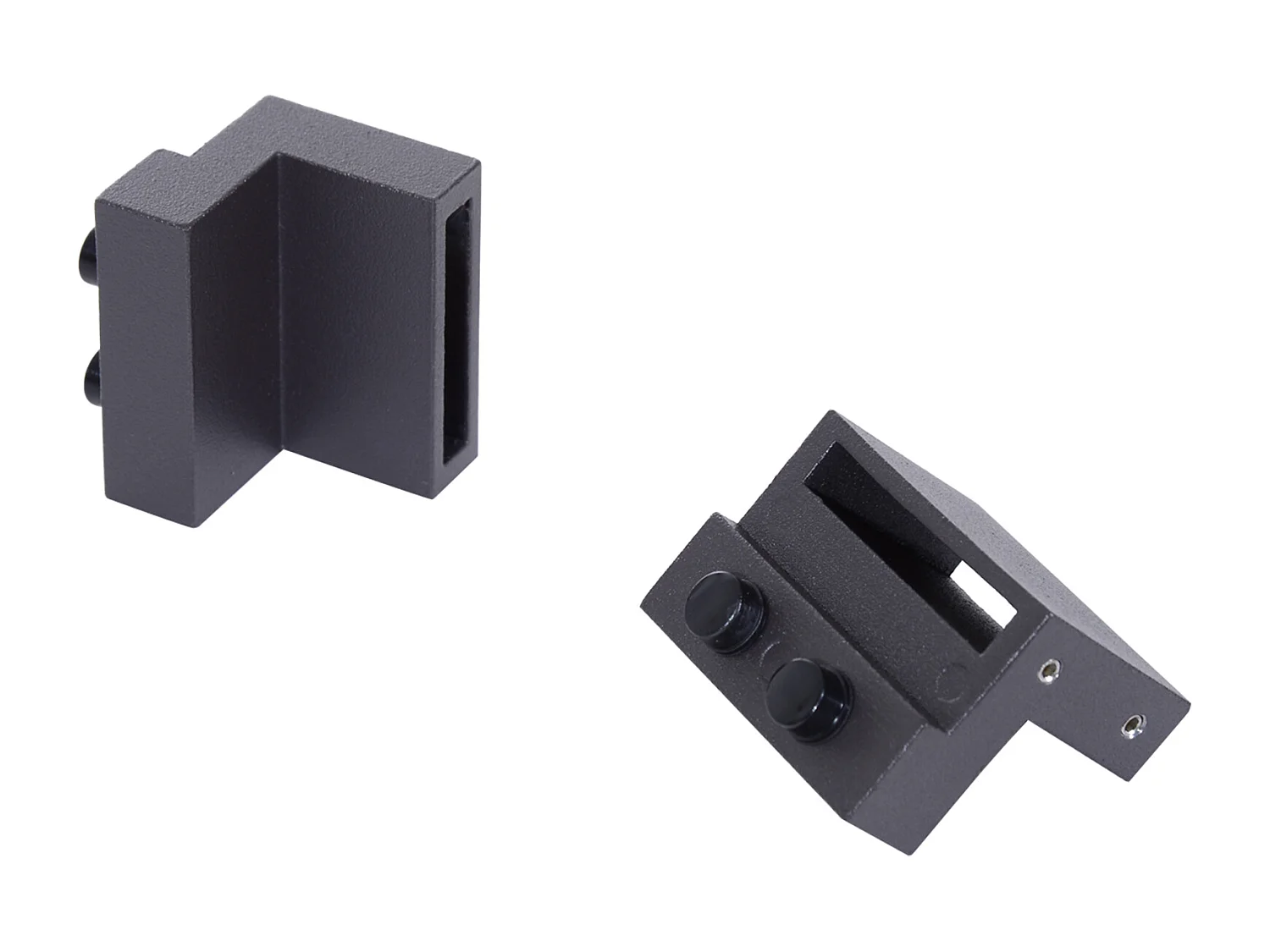 Kit per porta scorrevole singola in acciaio al carbonio marrone