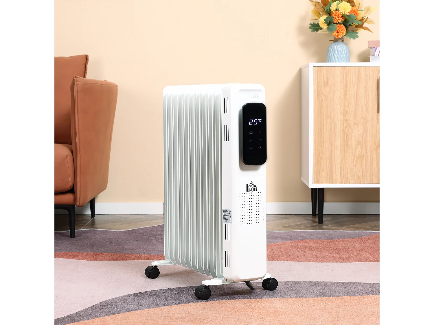 Radiatore a olio 11 elementi 3 livelli di riscaldamento e timer