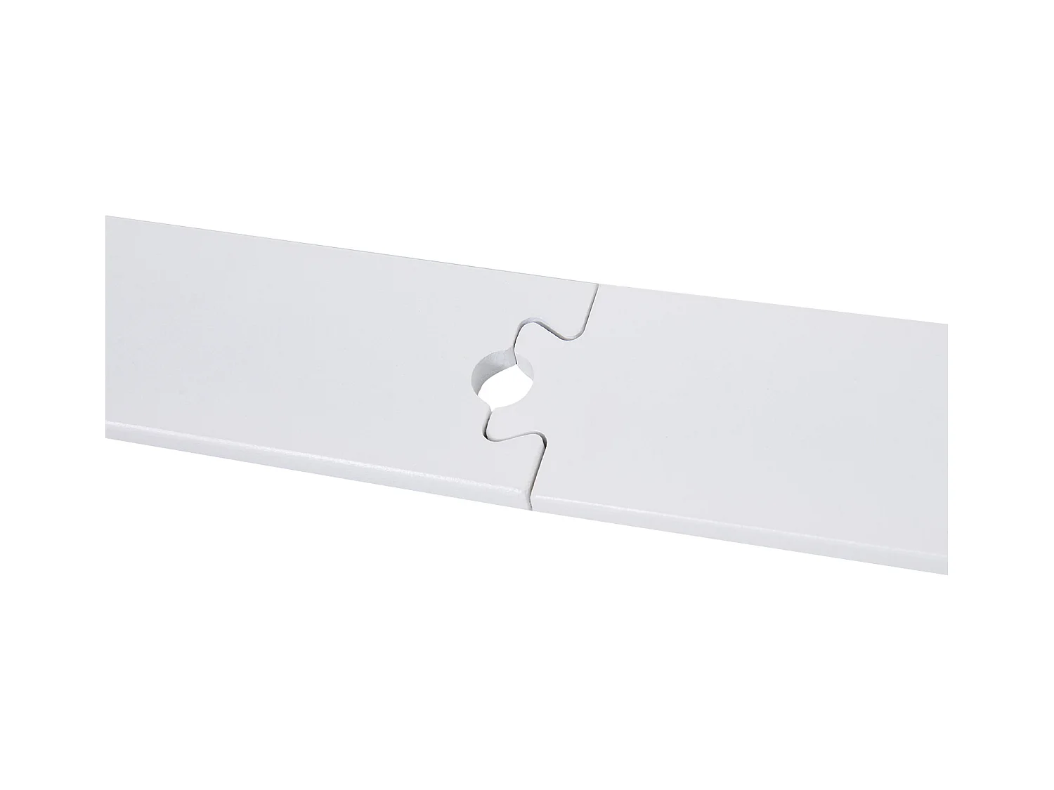 Kit per porta scorrevole con binario e rotelle in acciaio bianco