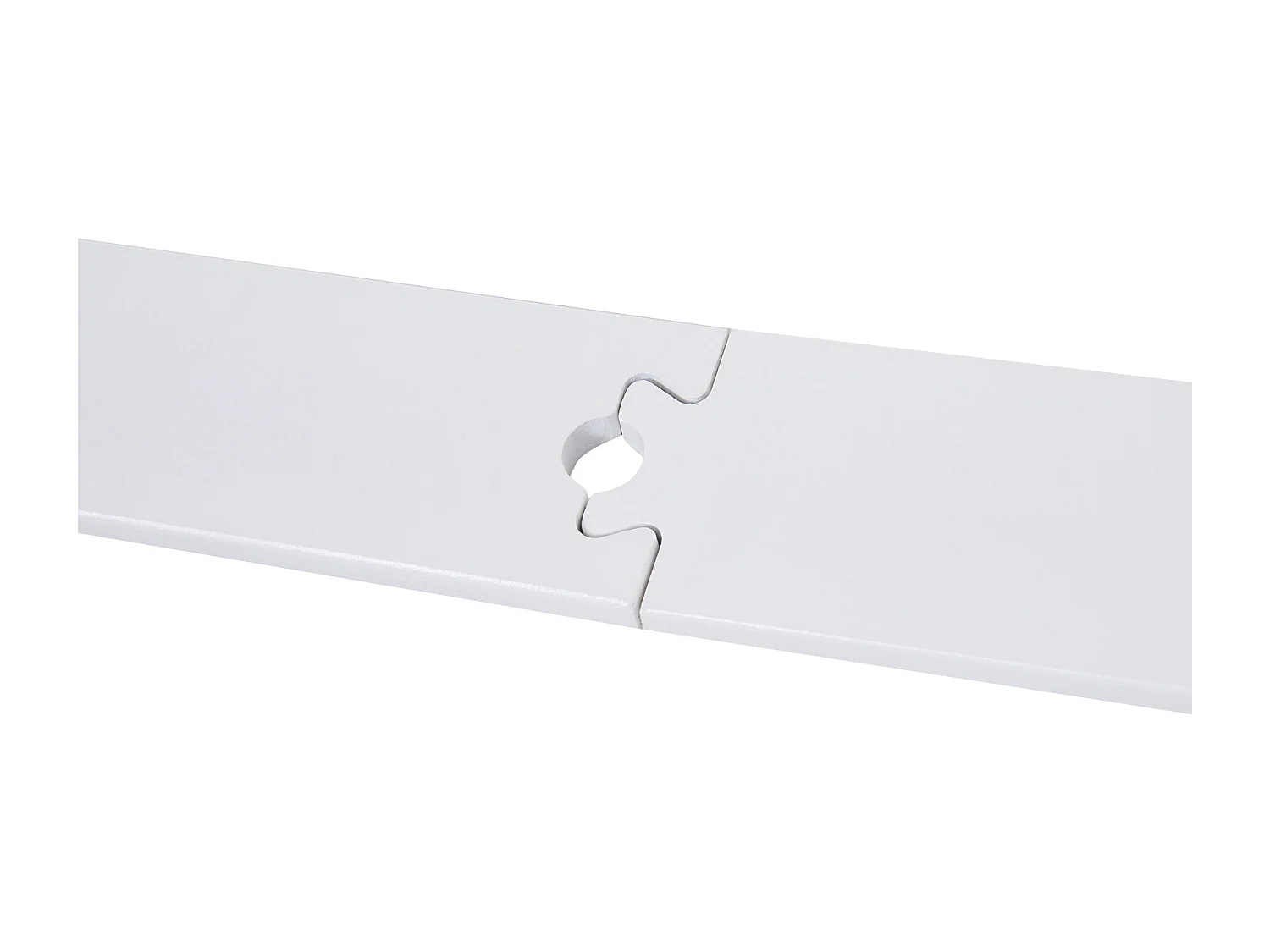 Kit per porta scorrevole con binario e rotelle in acciaio bianco