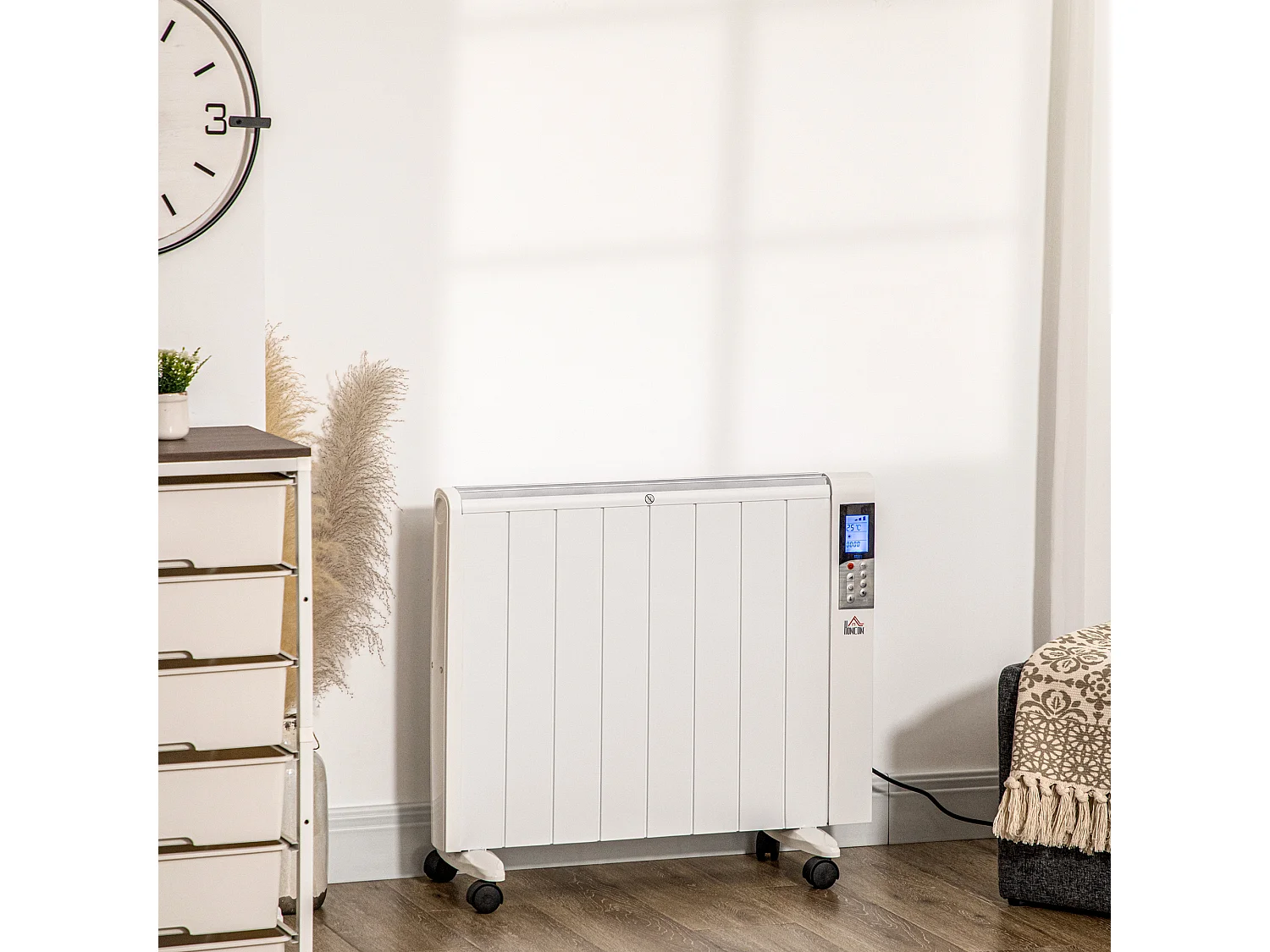 Stufetta elettrica 1000/2000w con timer impostazioni di calore